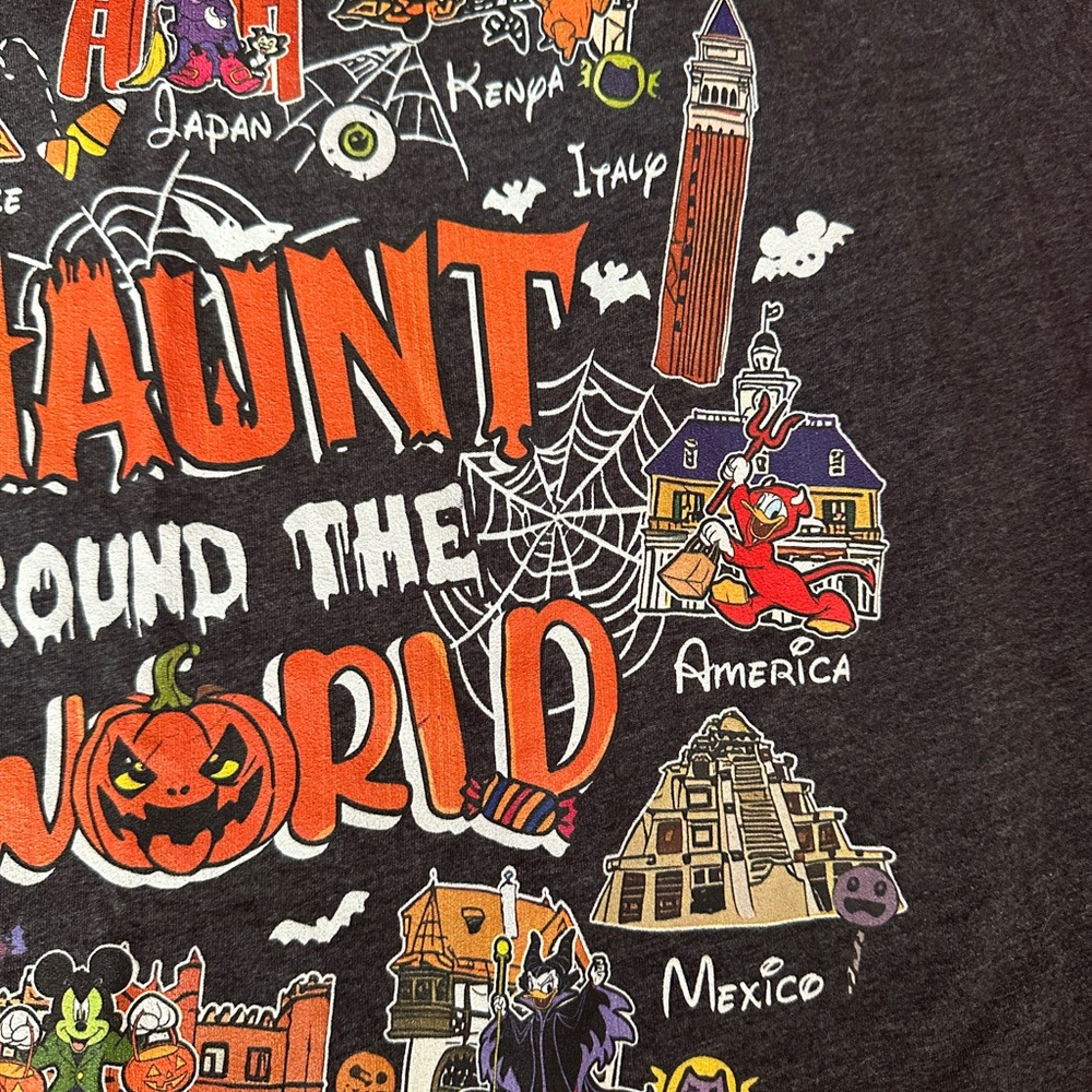 Disney Haunt Around the World Graphic Tee - Black - Picture 4 of 6